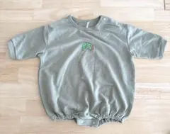 はらぺこあおむし　ロンパース オリーブグリーン