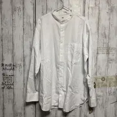 ユニクロ エクストラファインコットンオーバーサイズスタンドカラーシャツ XL