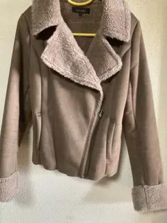 リエンダ　ボアジャケット　ブラウンM