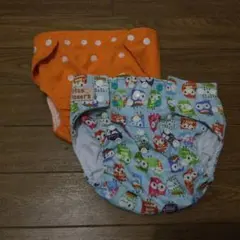 布おむつカバー　二枚セット　フリーサイズ