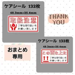 【専用6】5-9ケアシール[横] 取扱注意 丁寧な取り扱いをお願いします 132