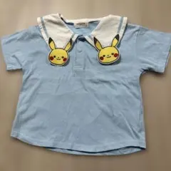 モンポケ ピカチュウ 襟つき半袖Tシャツ