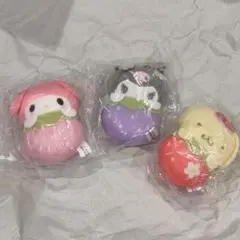 ミックスフライおくるみマスコット クロミ&マイメロディー＆プリン3点セット