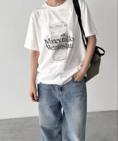キャナルジーン　El mar　NEWSPAPER Tシャツ