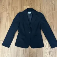 ジャケット シングルボタン 黒 通勤 オフィス フォーマル レディース スーツ