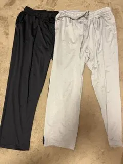 ジャージパンツ 2色セット 黒 グレー④