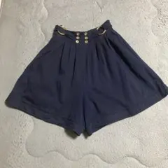 ☆紺地のベーシックなキュロットスカート