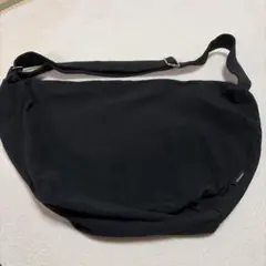 大きめキャンバスショルダーバッグ 黒