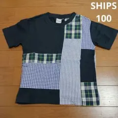 シップス　SHIPS　Tシャツ　半袖　パッチワーク　100のサムネイル
