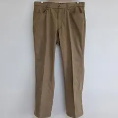 アディダス メンズ ゴルフパンツ ベージュ 刺繍ロゴ L〜LL相当