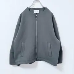 サマンサモスモスブルー ダンボールニット ジップブルゾン