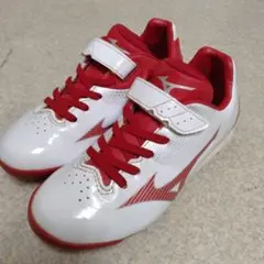 Mizuno スパイクシューズ ホワイト/レッド19センチ