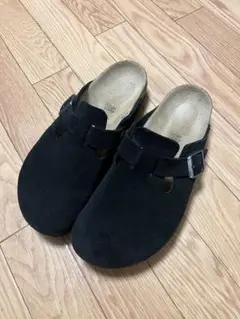 BIRKENSTOCK Boston ボストン スエード ブラック ナロー 42 BIRKENSTOCK ボストン ナロー幅 スエード ブラック 42 - メルカリ