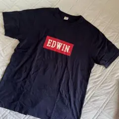 EDWIN 半袖 Tシャツ ネイビー Mサイズのサムネイル