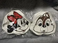 ディズニーストア シークレットフェイスポーチ ミニーマウス チップ