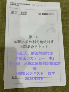 必勝志望校模試 早稲田アカデミーHelen様セット 必勝志望校模試 早稲田アカデミーHelen様セット 必勝志望校模試 早稲田