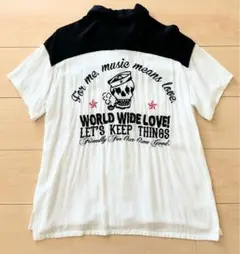 WORLD WIDE LOVE! シャツ 半袖シャツ ボーリングシャツのサムネイル