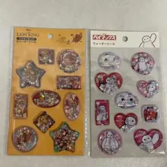 【新品】ディズニー ウォーターシール ベイマックス／ライオンキング