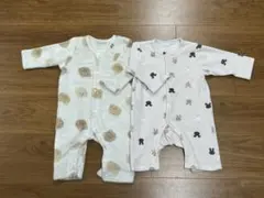 フリース 長袖カバーオール ロンパース 70 くま うさぎ まとめ売り ボア