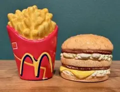 マクドナルド ビッグマック＆ポテト 陶器 1997年製 新品 箱付き