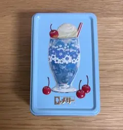 メリーチョコレート アデリアレトロ 空き缶　サイダー缶（花の輪）
