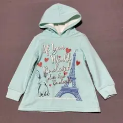 フード付きトレーナートップスフリース１１０