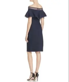 TADASHI SHOJI タダシショージ ネイビー オフショルワンピのサムネイル