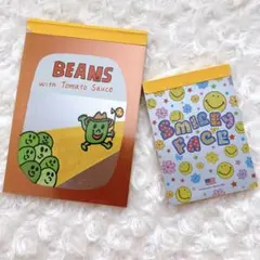 平成レトロ メモ帳 ビーンズ スマイリー カミオ クラックス 当時物