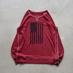 00s eddie bauer raglan usa flag red l/sのサムネイル