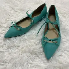 ルタロン　ポインテッド　ダブルリボンフラット　22センチ