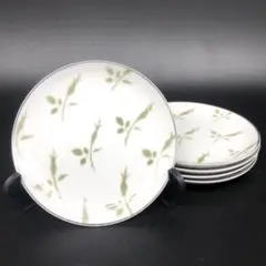 ★中古★深川製磁　有田焼　取皿　直径約15.9cm　5枚セット　銀彩