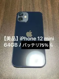 美品 iPhone 12 mini ブラック 64GB【417】