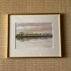 アート887 「浜辺(サンフランシスコ)」 チェコのリトグラフ(石版画