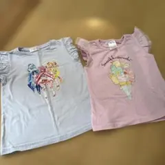 女の子キャラクター Tシャツ2枚セット　110cm