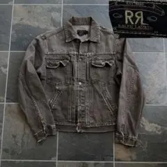 RRL 三ツ星タグ USA製 先染めブラウン デニムジャケット Gジャン 