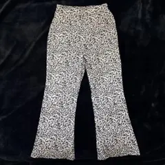 ヒョウ柄 ストレッチパンツ サイズM