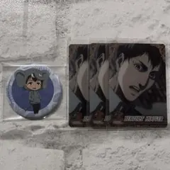 進撃の巨人 ベルトルト 缶バッジ コレクターズカード