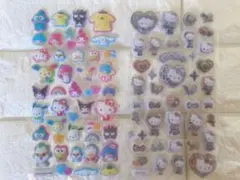 正規品 サンリオ はぴだんぶい ギャルキティ コットンパフィーシール