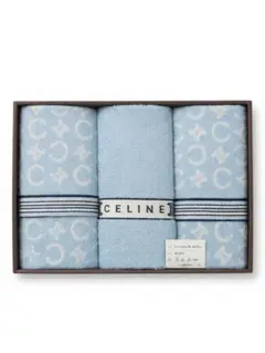 【未使用】セリーヌ CELINE フェイスタオル 3枚セット 西川産業 日本製のサムネイル