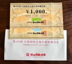 ビックカメラ　株主優待のサムネイル