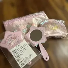 未使用★『キキララ』1番くじ　4点セット（ポーチ&ミニバッグ&クシ&ミラー）