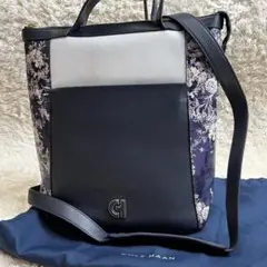 【美品】コールハーン　3way リュック　ショルダー　ハンド　バッグ　レザー　花
