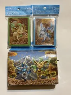 リーフィア・グレイシア　 デッキシールド・デッキケース3点セット