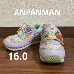 アンパンマン シューズ 女の子 男の子 1歳 2歳 3歳 パープル