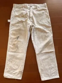 00s Dickies ペインターパンツ ワークパンツ ホワイト ペイント - メルカリ