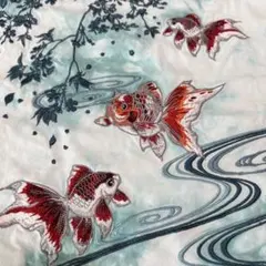 絡繰魂 からくりだましい ダイタイ染め 金魚刺繍 Tシャツ XLのサムネイル