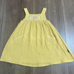 Combi mini ノースリーブワンピース 花柄刺繍 イエローのサムネイル