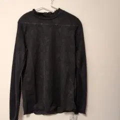 黒 透け感 長袖Tシャツ Mサイズ