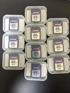 SDHCカード 4GB 10枚セット