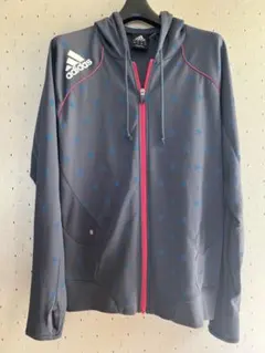 adidas ジップアップジャージパーカー スター柄 climacool